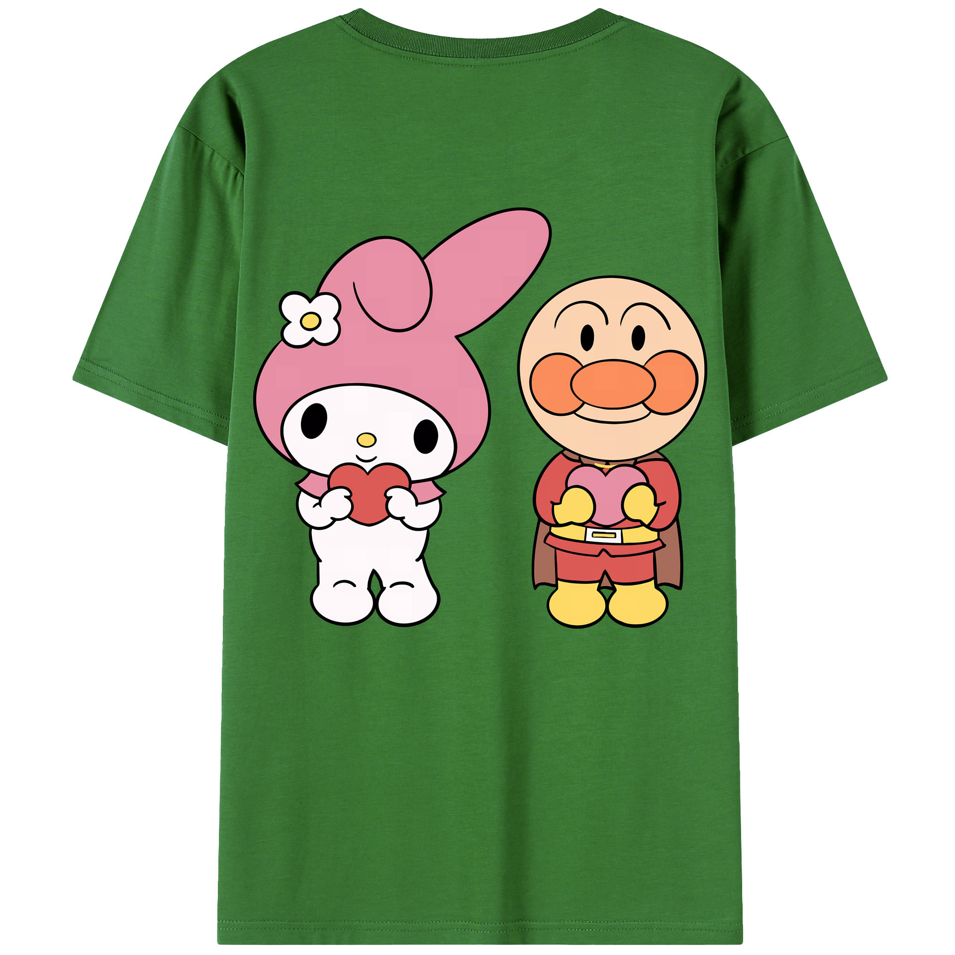 （画像用） アンパンマン Anpanman レディース半袖Tシャツ(バックプリント)